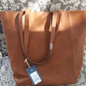Unversial Thread Women Cognac Tote Bag